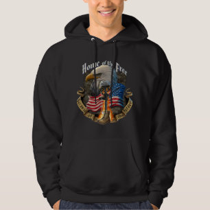 Amerikaanse vlag thuishaven van de vrije veteranen hoodie