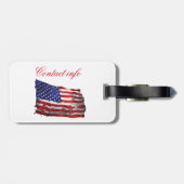 Amerikaanse vlag Thunder_Cove Bagagelabel (Achterkant horizontaal)