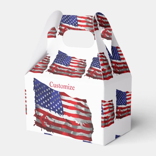 Amerikaanse vlag Thunder_Cove Bedankdoosjes (Voorkant Zijde)
