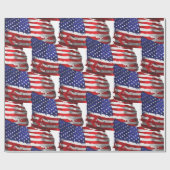  Amerikaanse vlag Thunder_Cove Cadeaupapier (Vlak)