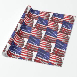  Amerikaanse vlag Thunder_Cove Cadeaupapier