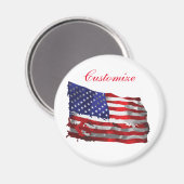  Amerikaanse vlag Thunder_Cove Magneet (Voorkant / Achterkant)