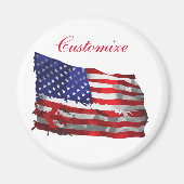 Amerikaanse vlag Thunder_Cove Magneet (Voorkant)