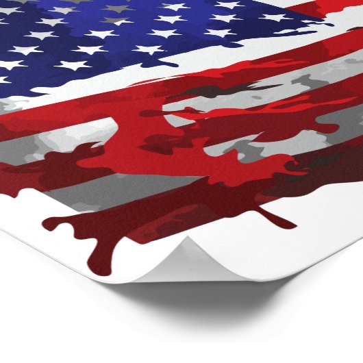 Amerikaanse vlag Thunder_Cove Poster (Hoek)