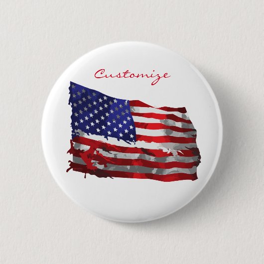 Amerikaanse vlag Thunder_Cove Ronde Button 5,7 Cm (Voorkant)