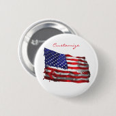 Amerikaanse vlag Thunder_Cove Ronde Button 5,7 Cm (Voorkant /achterkant)