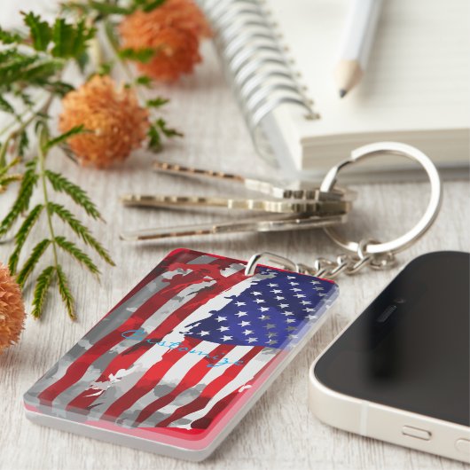  Amerikaanse vlag Thunder_Cove Sleutelhanger (Voorkant Rechts)