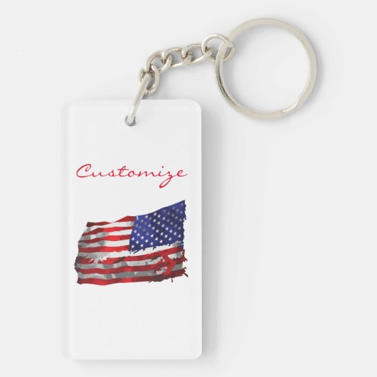  Amerikaanse vlag Thunder_Cove Sleutelhanger (achterkant)