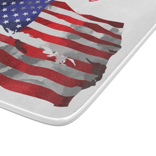 Amerikaanse vlag Thunder_Cove Snijplank (Hoek)