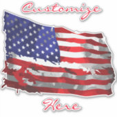  Amerikaanse vlag Thunder_Cove Sticker (Voorkant)