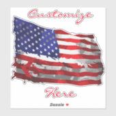  Amerikaanse vlag Thunder_Cove Sticker (Vel)