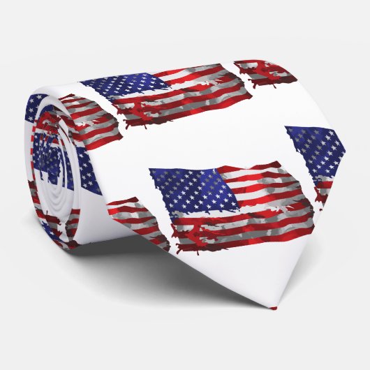  Amerikaanse vlag Thunder_Cove Stropdas (Opgerold)