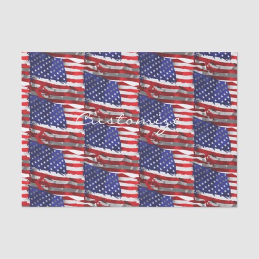 Amerikaanse vlag Thunder_Cove Tissuepapier (Voorkant)