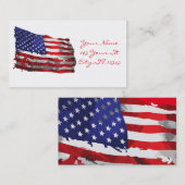 Amerikaanse vlag Thunder_Cove Visitekaartje (Voorkant / Achterkant)