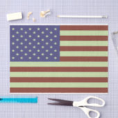 Amerikaanse vlag tissuepapier (Craft)