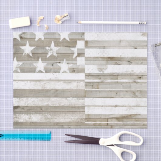 Amerikaanse vlag tissuepapier (Craft)