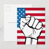 Amerikaanse vlag | Toenemende ist Briefkaart (Voorkant / Achterkant)
