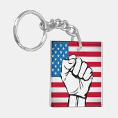 Amerikaanse vlag | Toenemende ist Sleutelhanger (Voorkant Links)