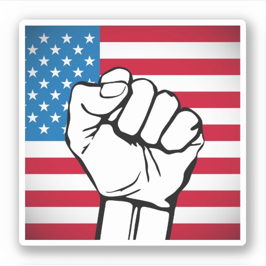 Amerikaanse vlag | Toenemende ist Sticker (Voorkant)