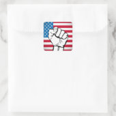 Amerikaanse vlag | Toenemende ist Vierkante Sticker (Tas)