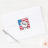 Amerikaanse vlag | Toenemende ist Vierkante Sticker (Envelop)