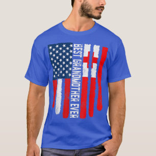 Amerikaanse vlag Tonga vlag Beste grootmoeder ooit T-shirt
