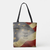 Amerikaanse vlag tote bag (Achterkant)