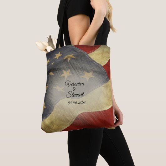 Amerikaanse vlag tote bag (Dichtbij)