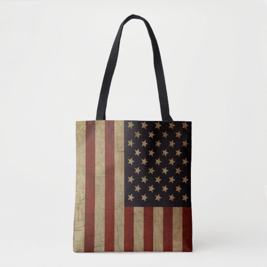  Amerikaanse vlag Tote Bag (Voorkant)