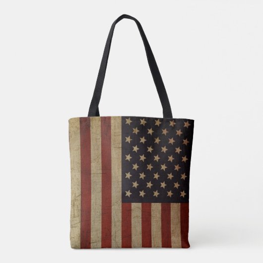  Amerikaanse vlag Tote Bag (Achterkant)