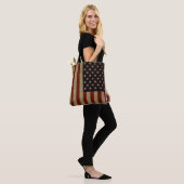  Amerikaanse vlag Tote Bag (Op model)