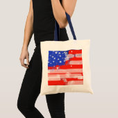 Amerikaanse vlag tote bag (Voorkant (product))