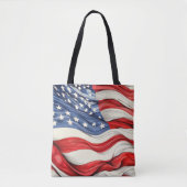 Amerikaanse vlag tote bag (Voorkant)