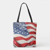 Amerikaanse vlag tote bag (Achterkant)