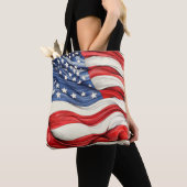Amerikaanse vlag tote bag (Dichtbij)