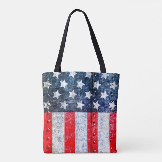 Amerikaanse vlag tote bag (Achterkant)