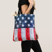 Amerikaanse vlag tote bag (Dichtbij)