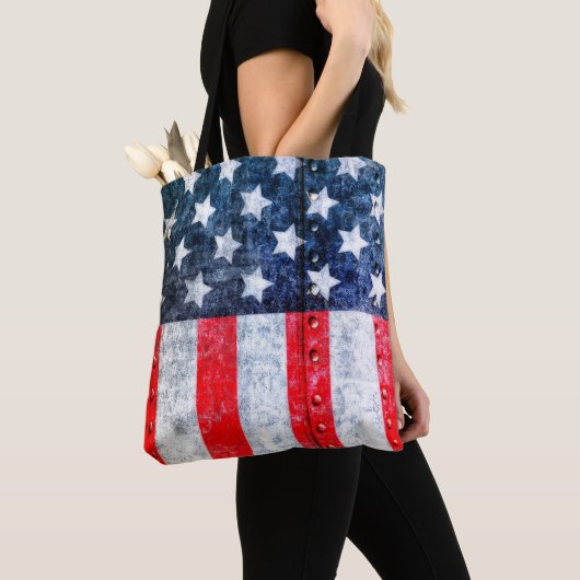 Amerikaanse vlag tote bag (Dichtbij)