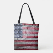 Amerikaanse vlag tote bag (Achterkant)