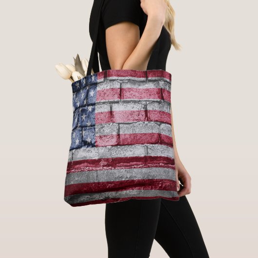 Amerikaanse vlag tote bag (Dichtbij)
