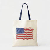  Amerikaanse vlag Tote Bag (Voorkant)