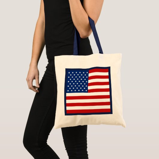 Amerikaanse vlag tote bag (Voorkant (product))