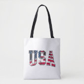 Amerikaanse  vlag tote bag (Voorkant)