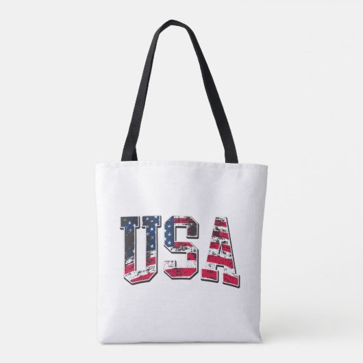 Amerikaanse  vlag tote bag (Achterkant)