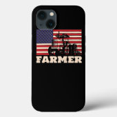 Amerikaanse vlag Tractor Case-Mate iPhone Case (Achterkant)