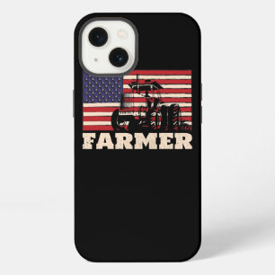 Amerikaanse vlag Tractor iPhone 13 Hoesje