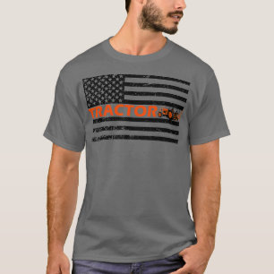 Amerikaanse vlag Tractor Land Farming Boerderij Gi T-shirt