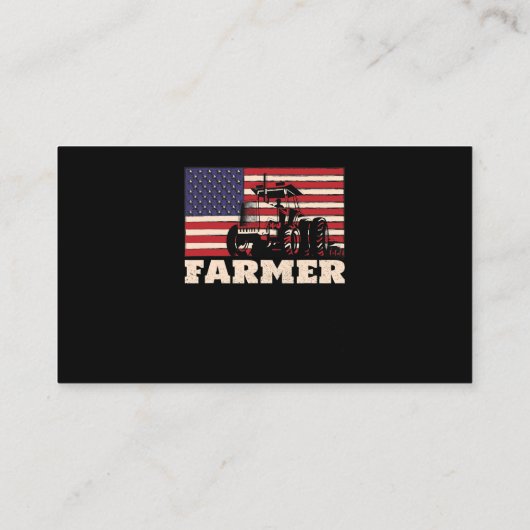 Amerikaanse vlag Tractor Visitekaartje (Achterkant)