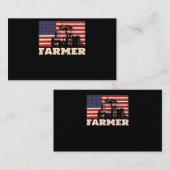 Amerikaanse vlag Tractor Visitekaartje (Voorkant / Achterkant)