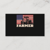 Amerikaanse vlag Tractor Visitekaartje (Voorkant)
